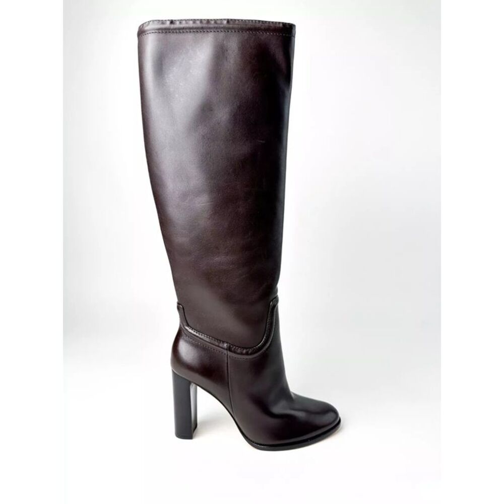 ALEXANDRE BIRMAN Womens Black Lauren Ttk 90 Block Heel Leather Heeled Boots 37.5